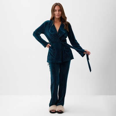 Жакет женский KAFTAN «Бархат», размер 44, зелёный