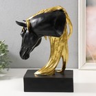 Сувенир полистоун бюст "Золотая грива лошади" 20х11,5х15 см МИКС - фото 23509828