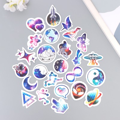 Наклейки - стикеры для скрапбукинга «Космос»