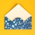 Конверт для денег с деревянным элементом "С Днём Рождения" бабочка, 16х8 см - фото 23440797