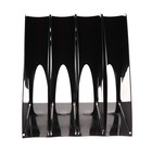 Лоток для бумаг вертикальный Calligrata «Премиум», 70 мм, черный (комплект 2 шт) - фото 23319612