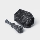 Ступка с пестиком «Грани», 10×18 см, чёрная - Фото 5