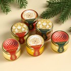 Подарочный набор новогодний «С новым годом!»: чай чёрный, крем-мёд (6 шт.x30 г) - Фото 4