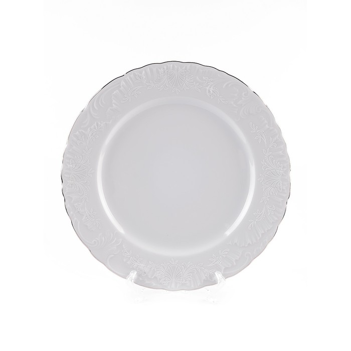 Блюдо круглое Cmielow Rococo «Узор платина», d=32 см - Фото 1