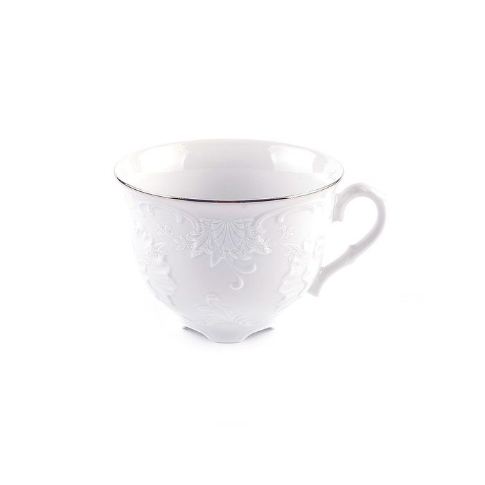 Чашка чайная Cmielow Rococo «Узор платина», 330 мл - Фото 1