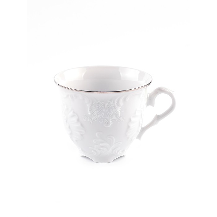 Чашка кофейная Cmielow Rococo «Узор платина», 100 мл - фото 1909411105