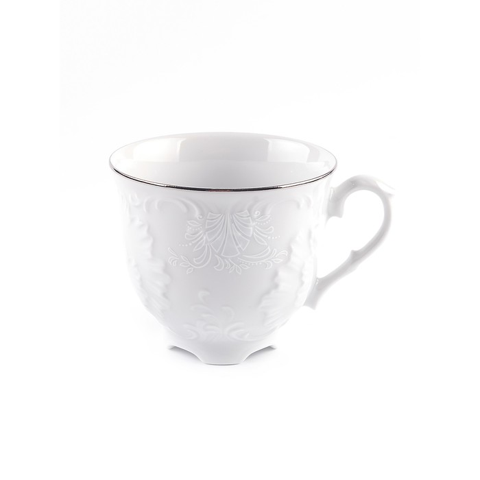Чашка кофейная Cmielow Rococo «Узор платина», 170 мл - Фото 1
