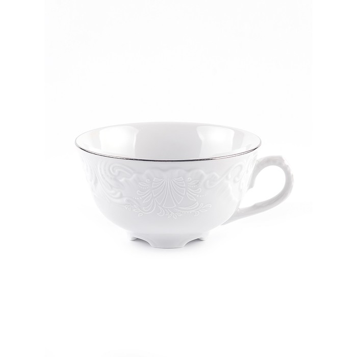Чашка чайная Cmielow Rococo «Узор платина», 220 мл - фото 1909411107