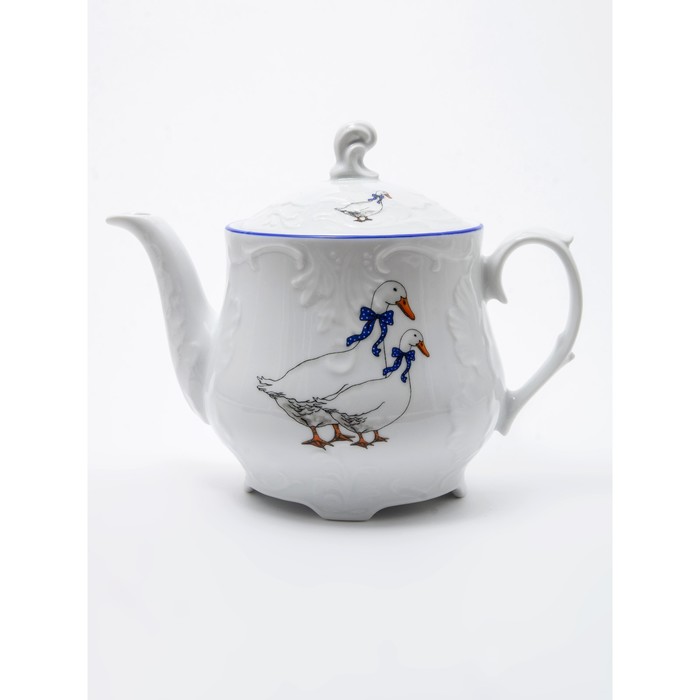 Чайник Cmielow Rococo «Гуси», 1.1 л - Фото 1