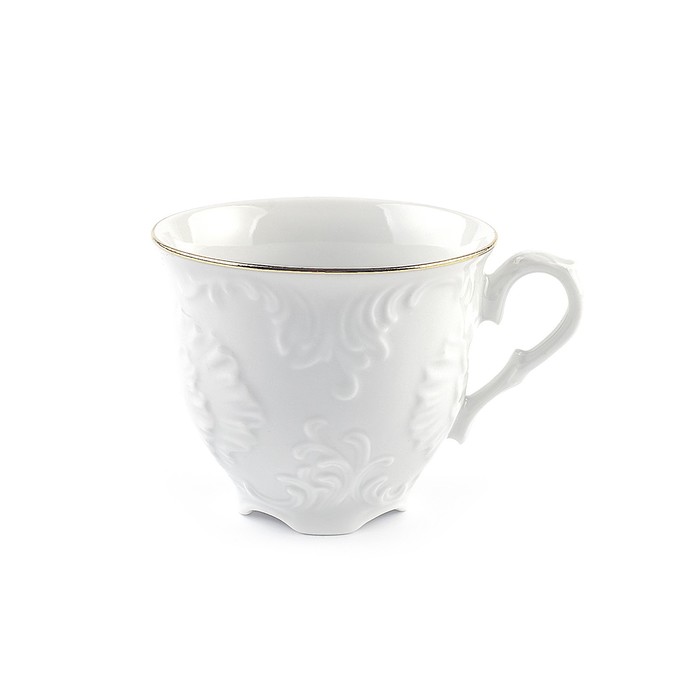 Чашка кофейная Cmielow Rococo «Золотая отводка», 170 мл - Фото 1