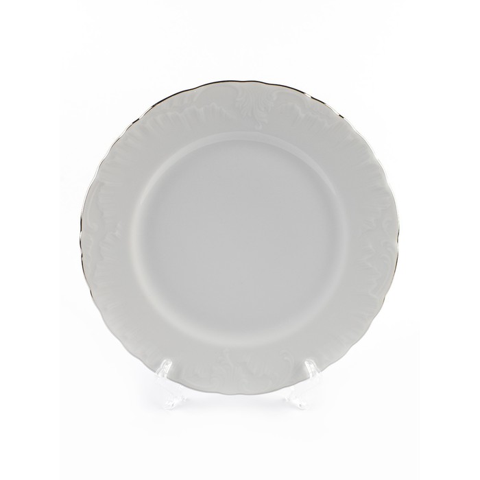 Блюдо круглое Cmielow Rococo «Отводка платина», d=29 см - Фото 1