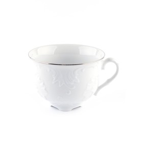 Чашка чайная Cmielow Rococo «Отводка платина», 330 мл