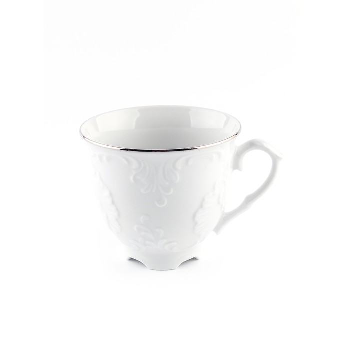 Чашка кофейная Cmielow Rococo «Отводка платина», 100 мл - фото 1909411238