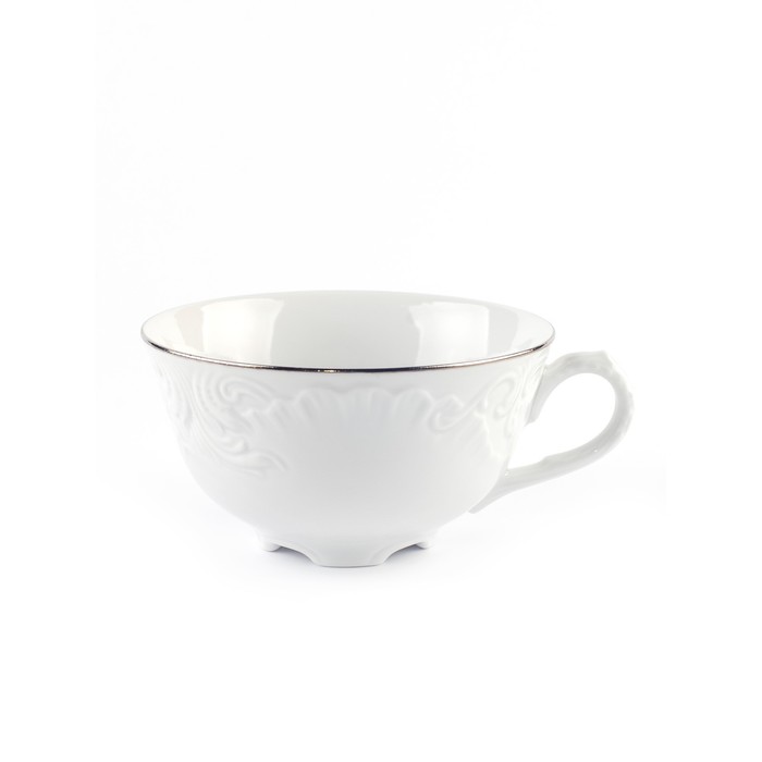 Чашка чайная Cmielow Rococo «Отводка платина», 220 мл - фото 1909411240