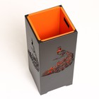 Садово-парковая урна "Жар-птица" 44 л, 30 х 30 х 70 см, корпус 2 мм, бак 0,5 мм - фото 23319919