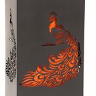 Садово-парковая урна "Жар-птица" 44 л, 30 х 30 х 70 см, корпус 2 мм, бак 0,5 мм - фото 23319922