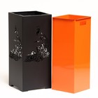 Садово-парковая урна "Жар-птица" 44 л, 30 х 30 х 70 см, корпус 2 мм, бак 0,5 мм - фото 23319923