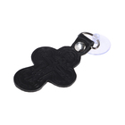 Подвеска в машину в виде креста, черный, кожа - фото 24388749