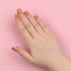 Накладные ногти «Nude», 12 шт, с клеевыми пластинами, c блёстками, форма мягкий квадрат, цвет светло - бежевый - фото 24728146