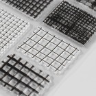 Штамп для творчества силикон "Клетка. Ассорти" 11х16см - фото 24693518