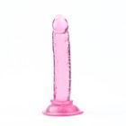 Фаллоимитатор реалистик Оки- чпоки, на присоске, анальный, гелевый, 12 х 2,5 см, розовый - Фото 4