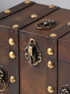 Шкатулка для украшений «Сундучок. Лев. С заклёпками», дерево, коричневая, 21.8×15.5×15 см - Фото 3