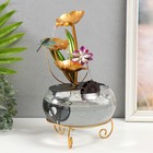 Фонтан настольный «Стрекоза в цветах», от сети, 21×21×34 см - Фото 2