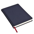 Ежедневник недатированный А5, 136 листов VELVET INDEX, твёрдая обложка, искусственная кожа, ламинация Soft Touch, ляссе, тонированный блок 70 г/м2, синий 10183543 - фото 16305035