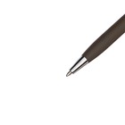 Ручка шариковая поворотная, 0.7 мм, BrunoVisconti PALERMO, стержень синий, металлический корпус Soft Touch коричневый, в футляре - Фото 3