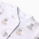 Боди с закрытыми ручками, цвет белый, рост 56 см - фото 23361776