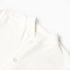 Комбинезон с закрытыми ручками, цвет молочный/мишка, рост 56 см - фото 23387945