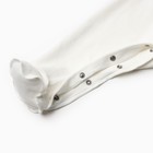 Комбинезон с закрытыми ручками, цвет молочный/мишка, рост 56 см - фото 23387947