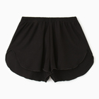 Комплект женский домашний (топ/шорты), цвет чёрный, размер 44 - фото 23559402