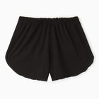 Комплект женский домашний (топ/шорты), цвет чёрный, размер 50 - фото 23559422