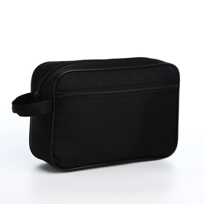 Косметичка на молнии, цвет чёрный