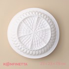 Форма для муссовых десертов и выпечки KONFINETTA «Бронте», силикон, 23×7,5 см, цвет белый - фото 11628373