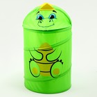 Корзина для хранения игрушек «Динозаврик» с ручками и крышкой, 55 х 33 х 33 см, зелёная - Фото 3