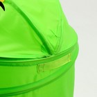 Корзина для хранения игрушек «Динозаврик» с ручками и крышкой, 55 х 33 х 33 см, зелёная - Фото 6
