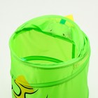 Корзина для хранения игрушек «Динозаврик» с ручками и крышкой, 55 х 33 х 33 см, зелёная - Фото 8