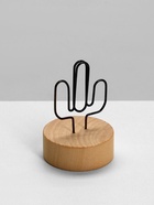 Подставка под ценник, фото «Кактус», с зажимом, 4×4×5.5 см, чёрный - Фото 2