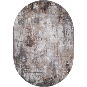 Ковёр овальный Merinos Graff, размер 120x180 см, цвет gray-beige