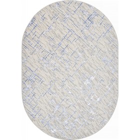 Ковёр овальный Merinos Liman, размер 80x150 см, цвет cream-blue