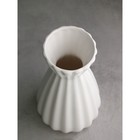 Ваза настольная «Пардис», h=24 см, цвет белый, керамика, 1 сорт, Иран - фото 24415058