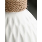Ваза настольная «Пакрин», h=23 см, цвет белый, керамика, 1 сорт, Иран - Фото 4