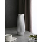 Ваза настольная «Пустыня», h=34 см, цвет серый, керамика, 1 сорт, Иран - Фото 2