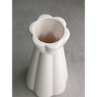 Ваза настольная «Кубок», h=24 см, цвет белый, керамика, 1 сорт, Иран - фото 24415062