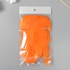 Перо декоративное гусиное пуховое "Оранжевое" набор 40 шт h=10-15 см - фото 8180734