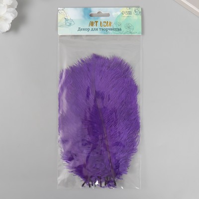 Перо декоративное страуса «Фиолет», h=15-20 см
