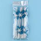 Трубочка двойная снежинка, набор 6 штук - фото 119016463 Трубочка двойная снежинка, набор 6 штук - фото 119016463