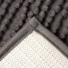 Набор ковриков для ванной Этель Букли цвет темно-серый 2 шт, 38х58 см, 48х38 см - Фото 4